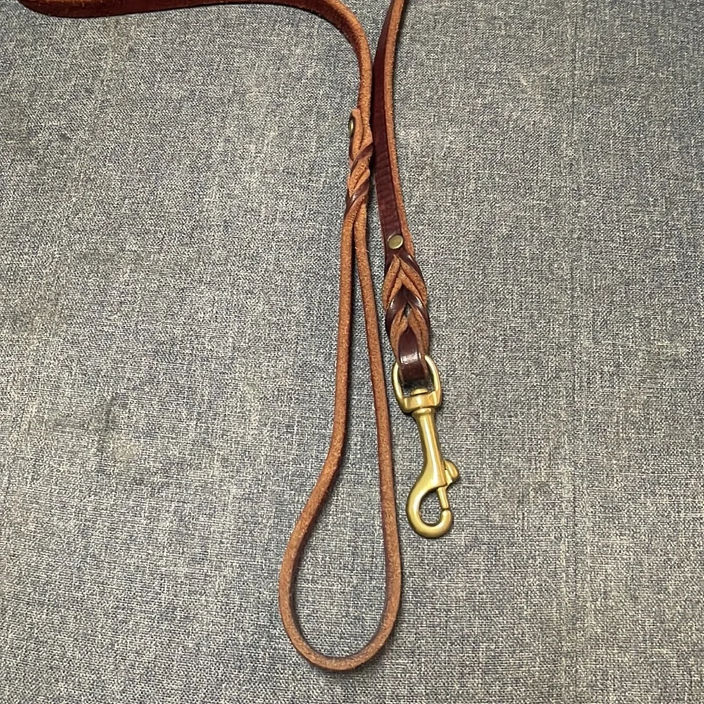 Braided Leather Leash